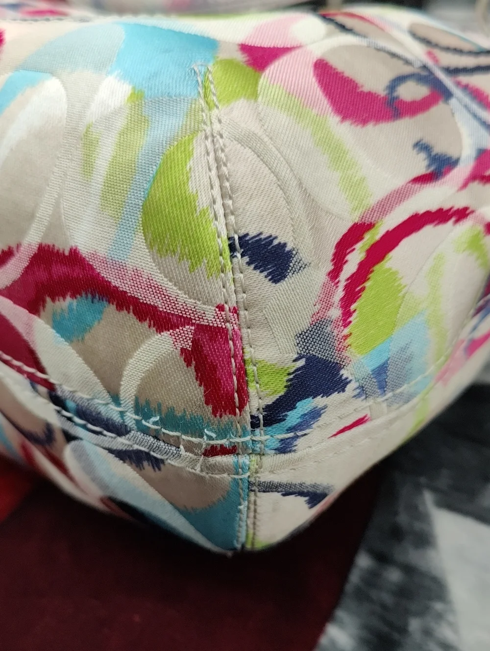 Coach Poppy Ikat Signature C Tote